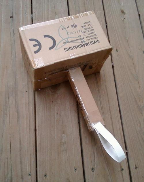 Thor's cardboard hammer